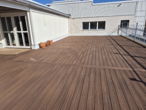 Fiberon på takterass